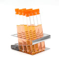 Scientific Test Tube with Tube Rack, Z Shape Stainless Steel Tube Rack, Suitable for Tubes of Dia.≤16mm, 10pcs of