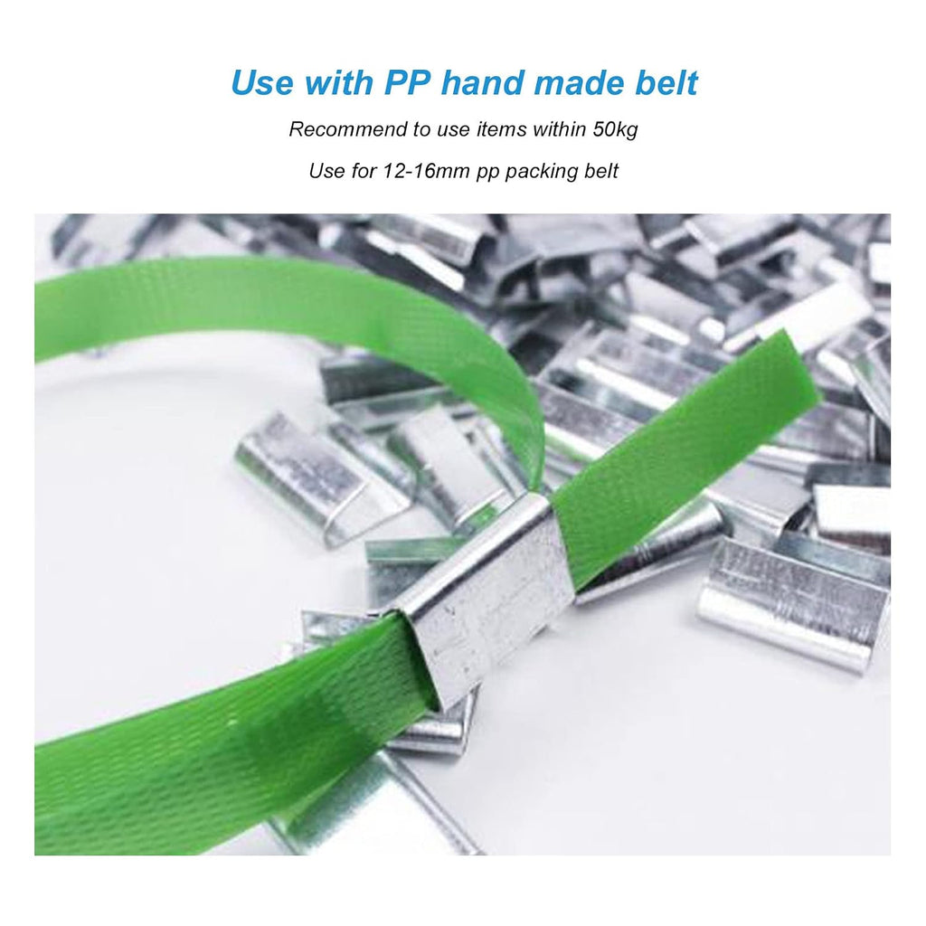 Packaging Strapping Seals 1KG Iron Sheet Strapping Clips PP Belt Packaging Buckles