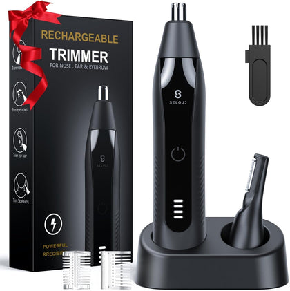 Ear and Nose Hair Trimmer for Men, 2026 Professional Painless USB Rechargeable Eyebrow & Facial Electric Hair Trimmer