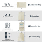 Compression Packing Cubes 10 Set, Compressible Space-Saving Packing Cubes for Travel - Compression Bags, Luggage