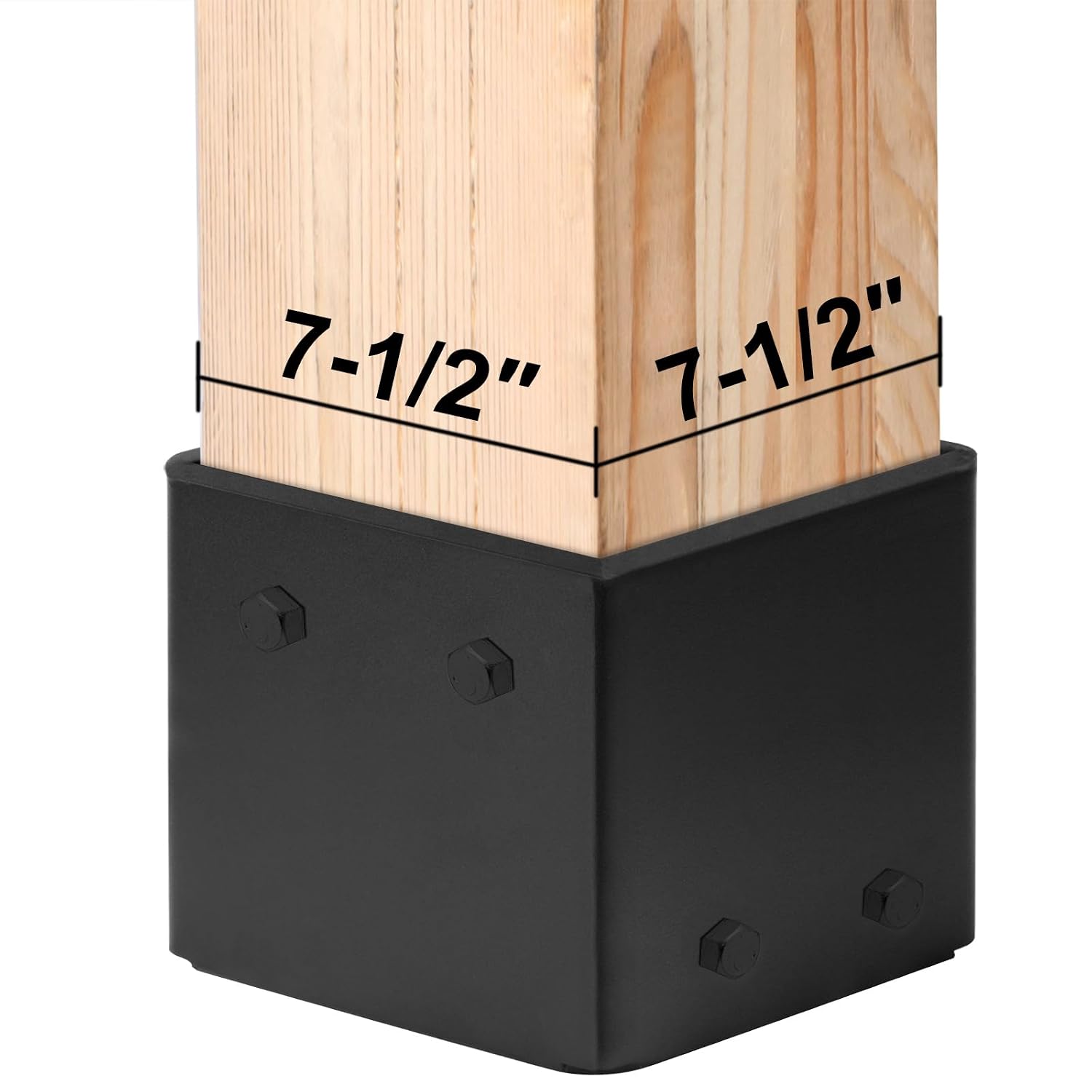 8x8 Post Base, Heavy-Duty Concrete Post Anchor Pergola Bracket for Porch