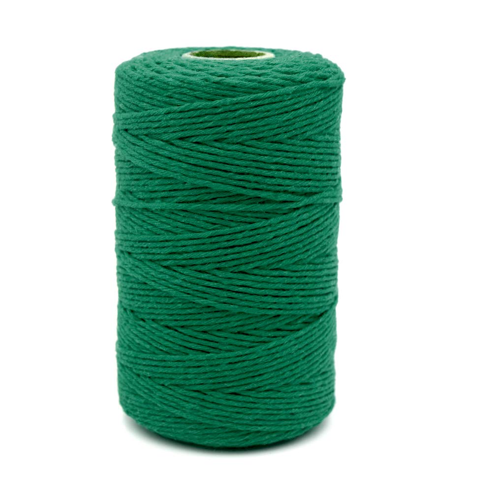 Green Twine String, 656 Feet St. Patrick's Day Bakers Twine String, 2mm String for DIY Crafts, Present Decoration