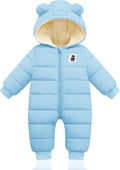 Baby Clothes Cute Infant Toddler Snowsuit Warm Newborn Boy Girl Winter Coats Hooded Zip Jumpsuit
