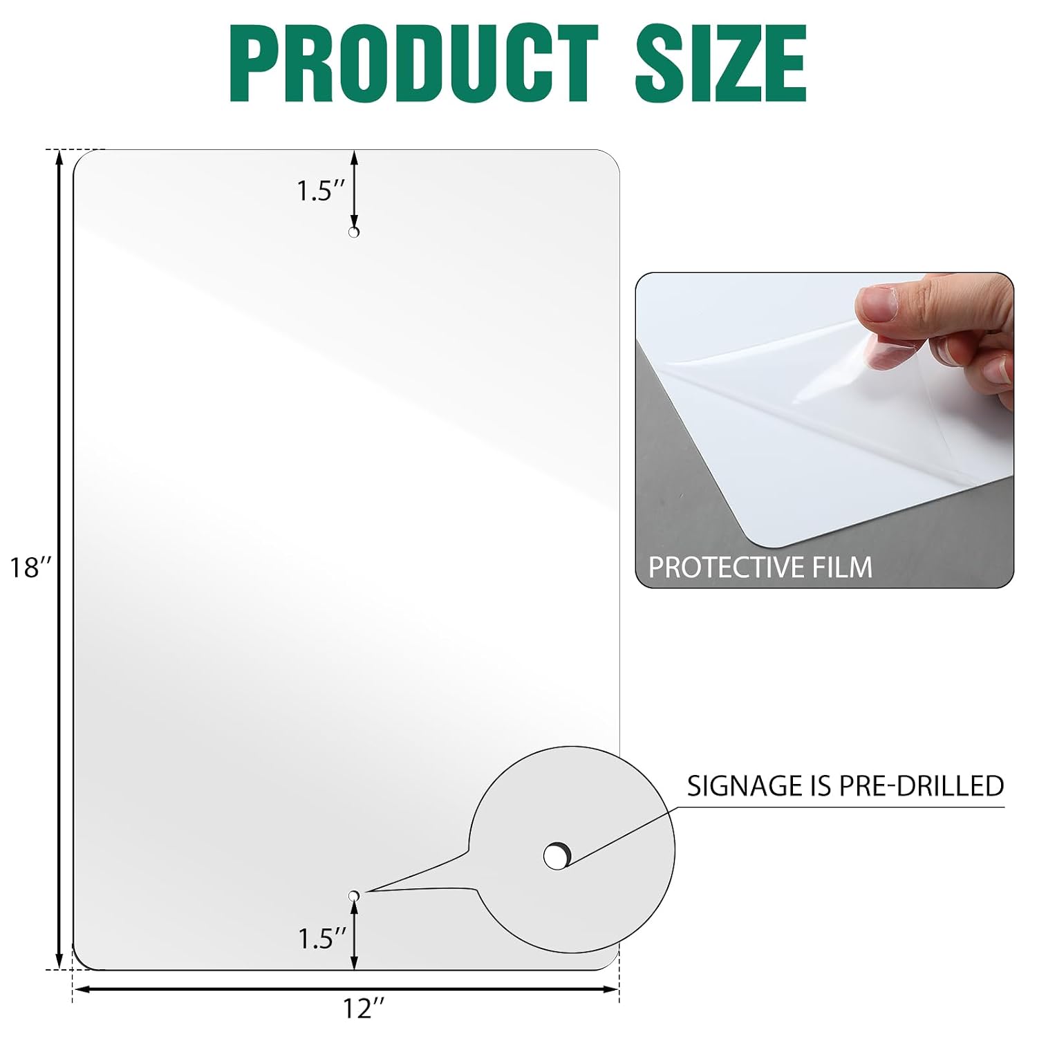 10 Pcs White Metal Blank Sublimation Aluminum Signs, 12 x 18 in | Custom Parking Sign Blanks, Yard Garden Outdoor