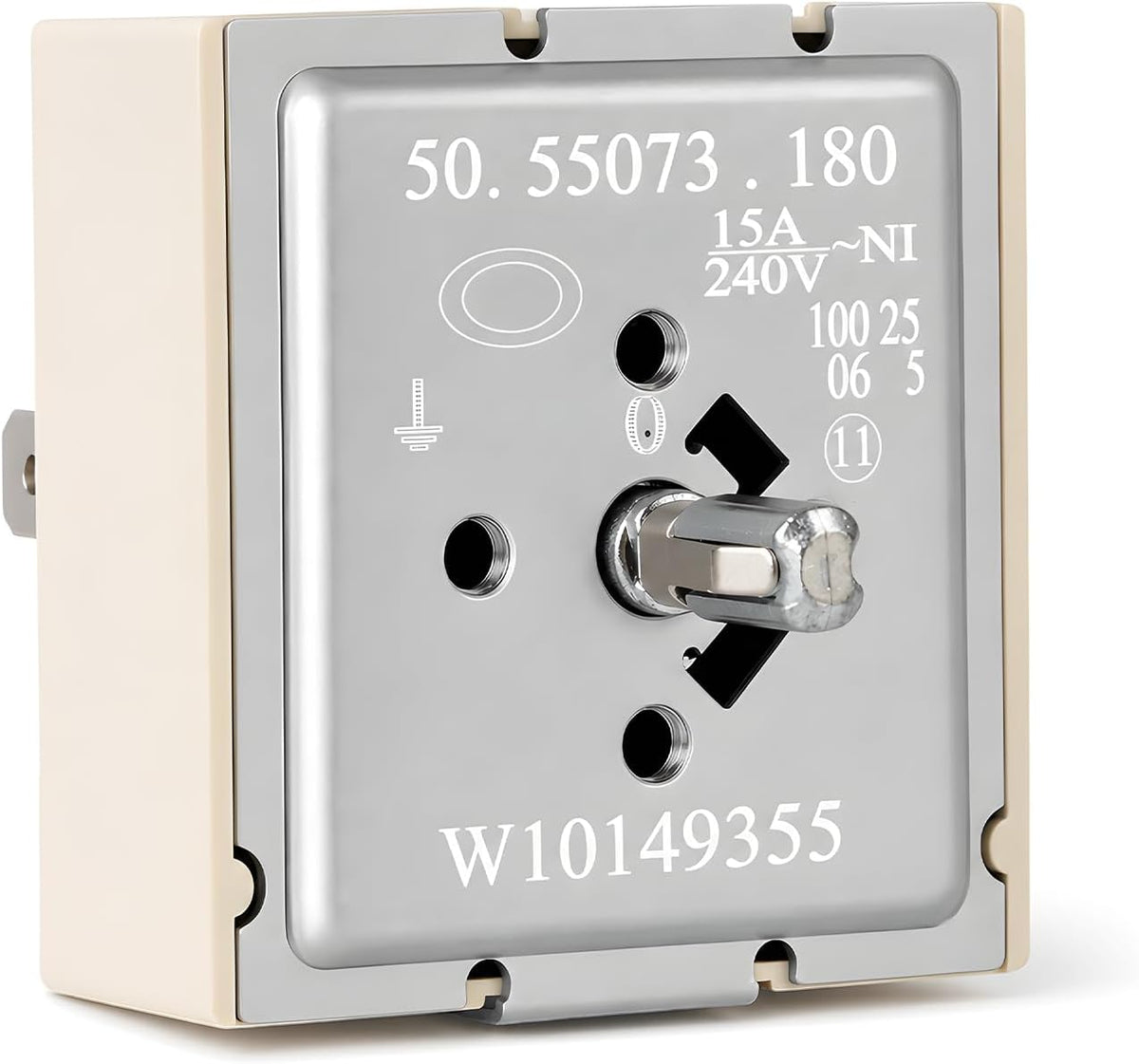 W10149355 WPW10149355 Dual Infinite Switch Replacement for Whirlpool Maytag Amana Inglis Electric Range, Surface Element Control Switch, Replaces AP4365154 PS2341427