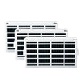 3 Pcs Refrigerator Air Filter for KitchenAid KRFC704FPS06, KRFC704FPS00