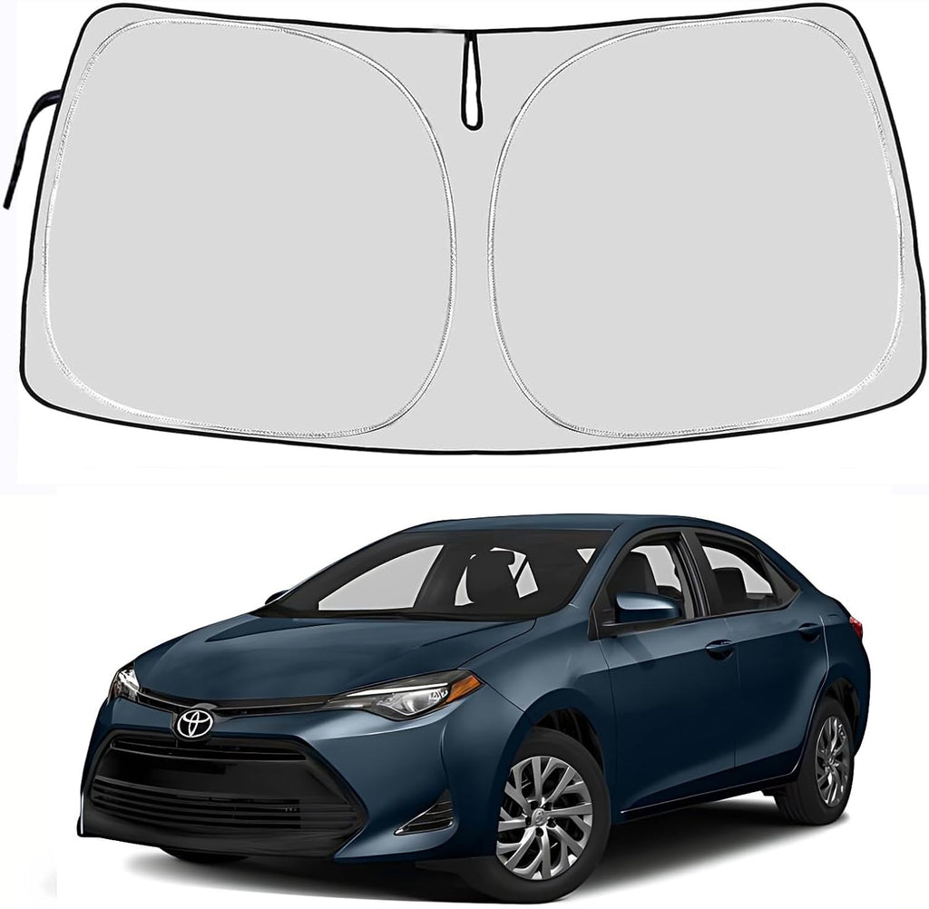 Toyota Corolla Windshield Sun Shade Cover for 2014-2025 Toyota Corolla 4-Layers Front Window Shade 240T Sunshade Sun