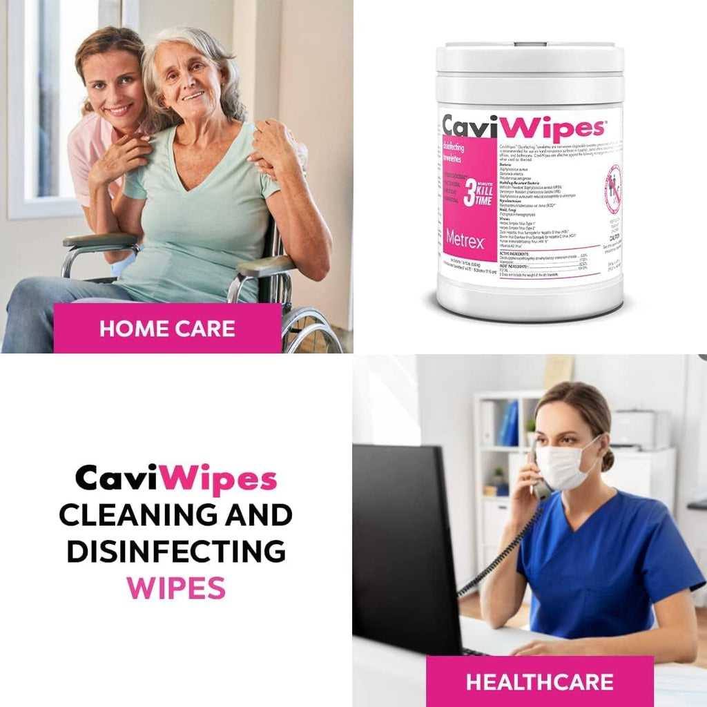 CaviWipes Disinfecting Wipes, 6x6.75 In, 160 Ct
