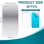 Metal Plates for Magnets 28 Pcs Adhesive Magnetic Mounts