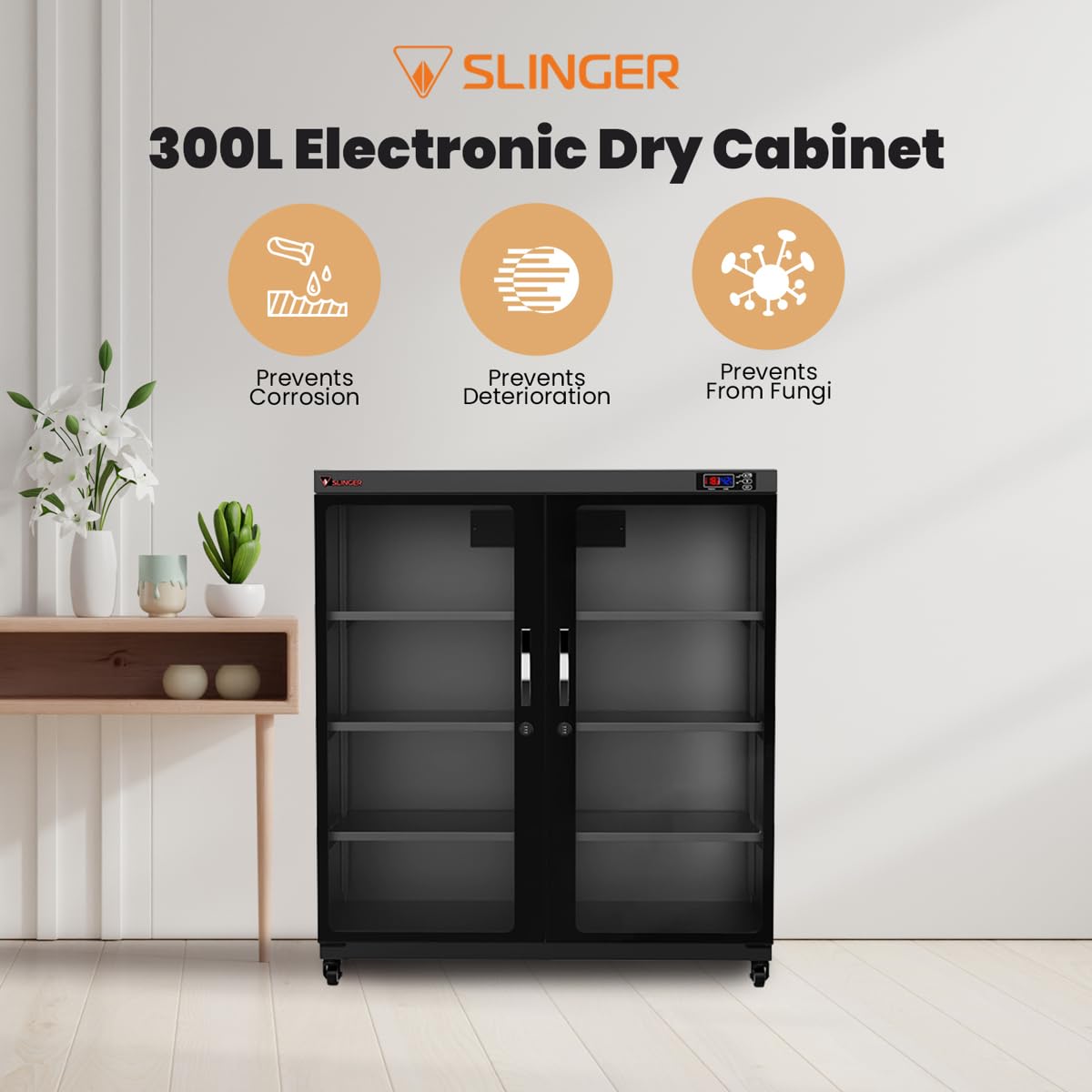 Electronic Dry Cabinet with Combination Lock, 300L