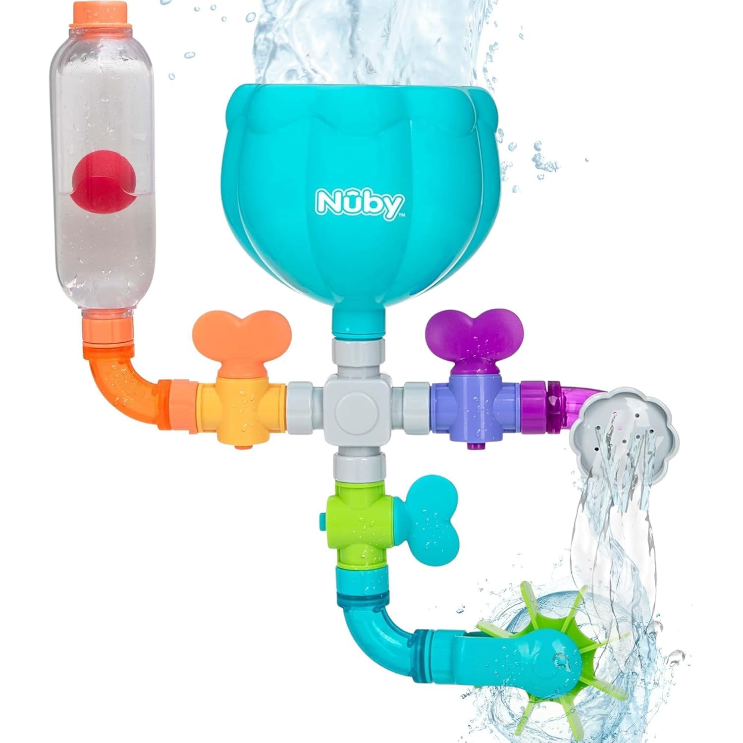 Wacky Waterworks Pipes Bath Toy - Baby Bathtub Toy with Interactive Features for Cognitive Development