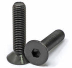 iexcell 5 Pcs M12 x 55mm Thread Pitch 1.75 mm Alloy Steel 12.9 Grade Hex Socket Flat Head Cap Screws Bolts Kit, Black Oxide Finish