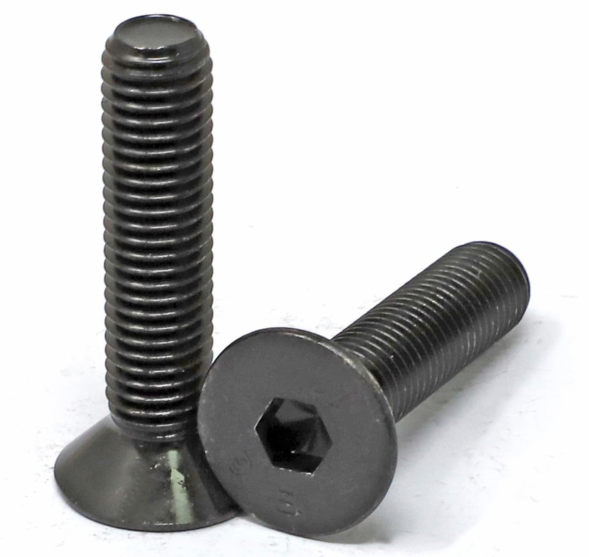 iexcell 5 Pcs M12 x 55mm Thread Pitch 1.75 mm Alloy Steel 12.9 Grade Hex Socket Flat Head Cap Screws Bolts Kit, Black Oxide Finish