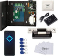 Electric Strike Lock Complete TCP/IP Network Single Door Access Control Board System Kits with 110V Metal Power