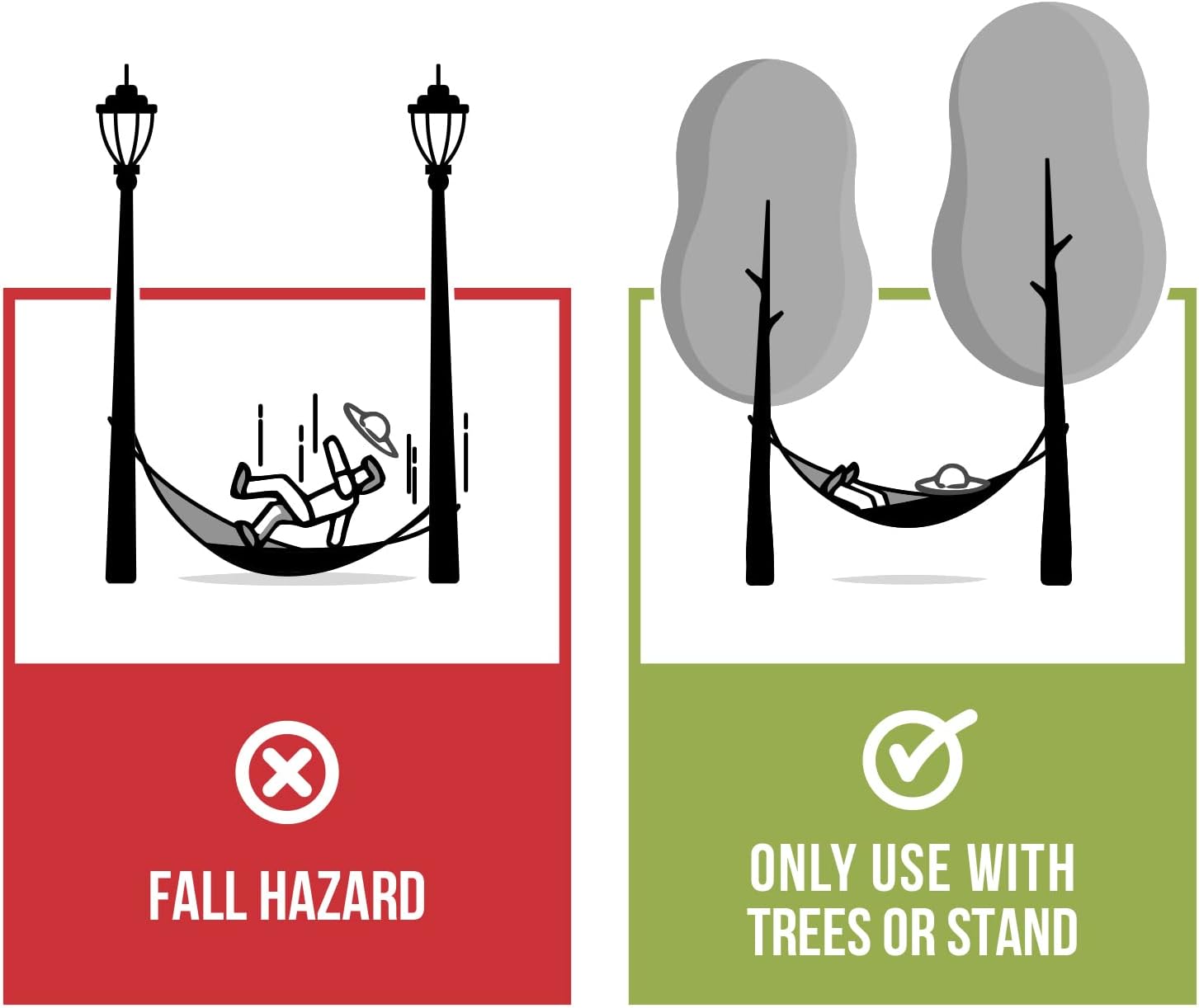 Kodiak Hammock Straps for Trees - 20 Feet Long, 40 Combined Loops - Holds 1000 Pounds - Camping Accessories With