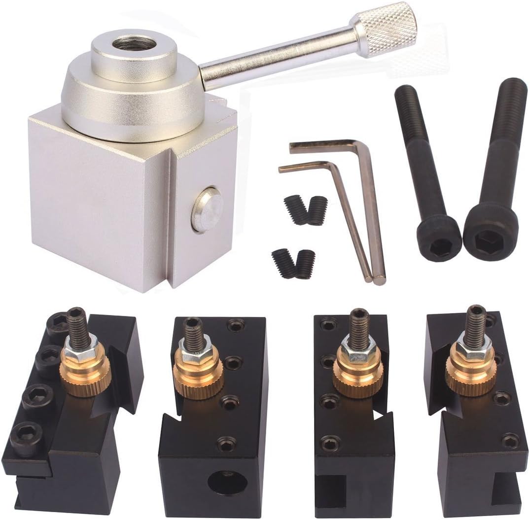 Mini Lathe Quick Change Tool Post & Holders Multifid Tool Holder Kit Set for Table