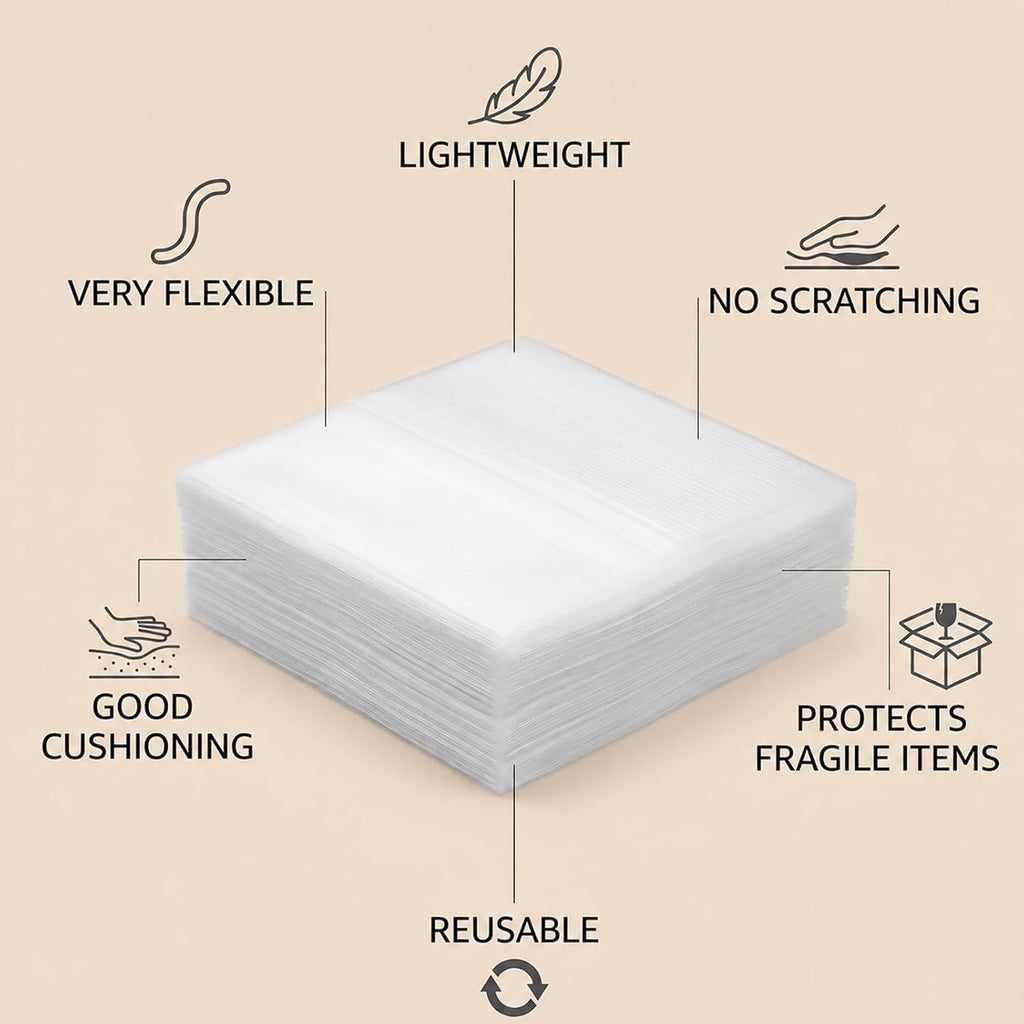 12"x12" Foam Wrap Sheets for Packing, 30 Pack Dish Packing Supplies