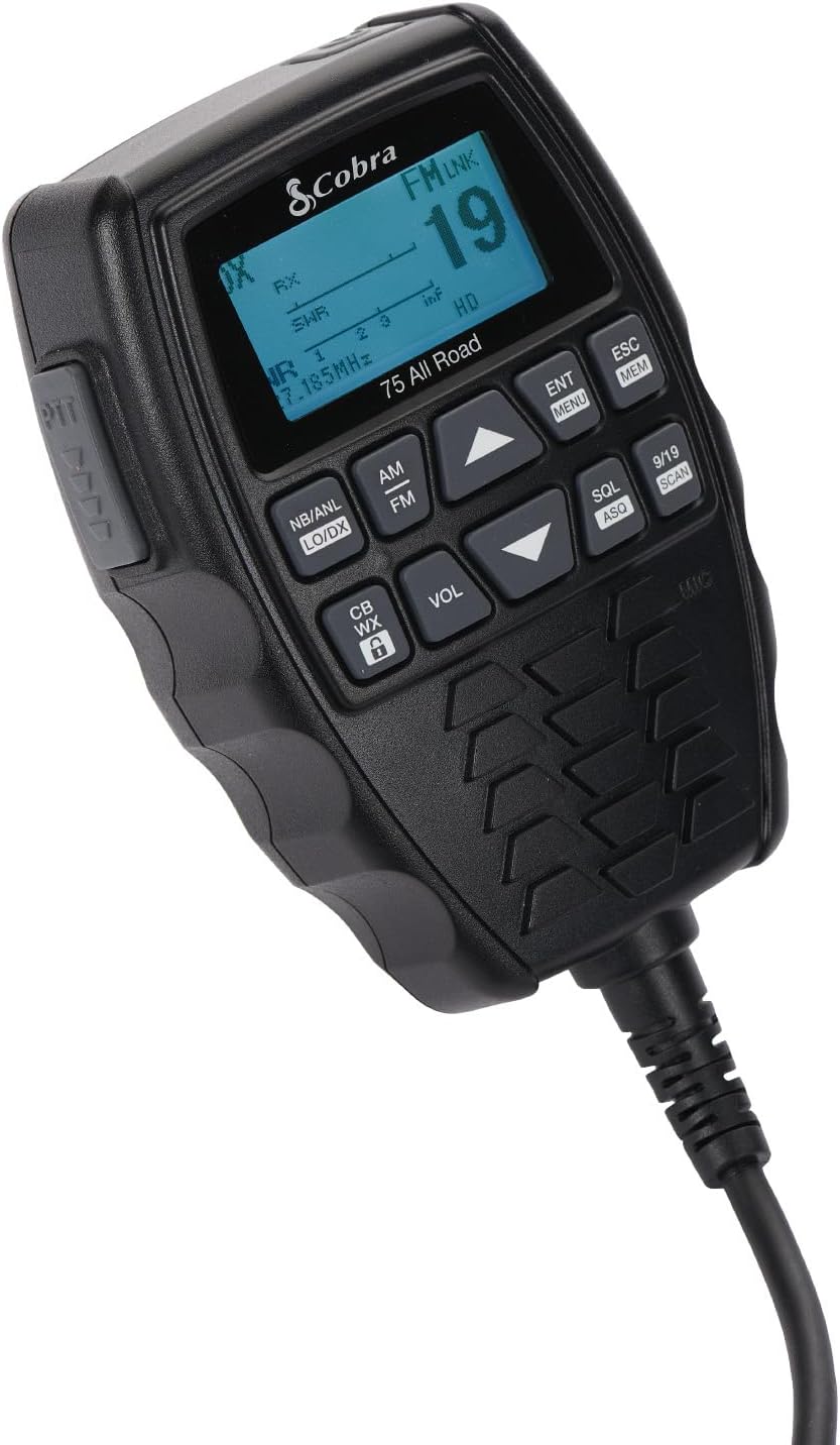 75 All Road CB Radio Wireless Microphone with Bluetooth Connectivity | AM/FM, Waterproof, Pack of 1