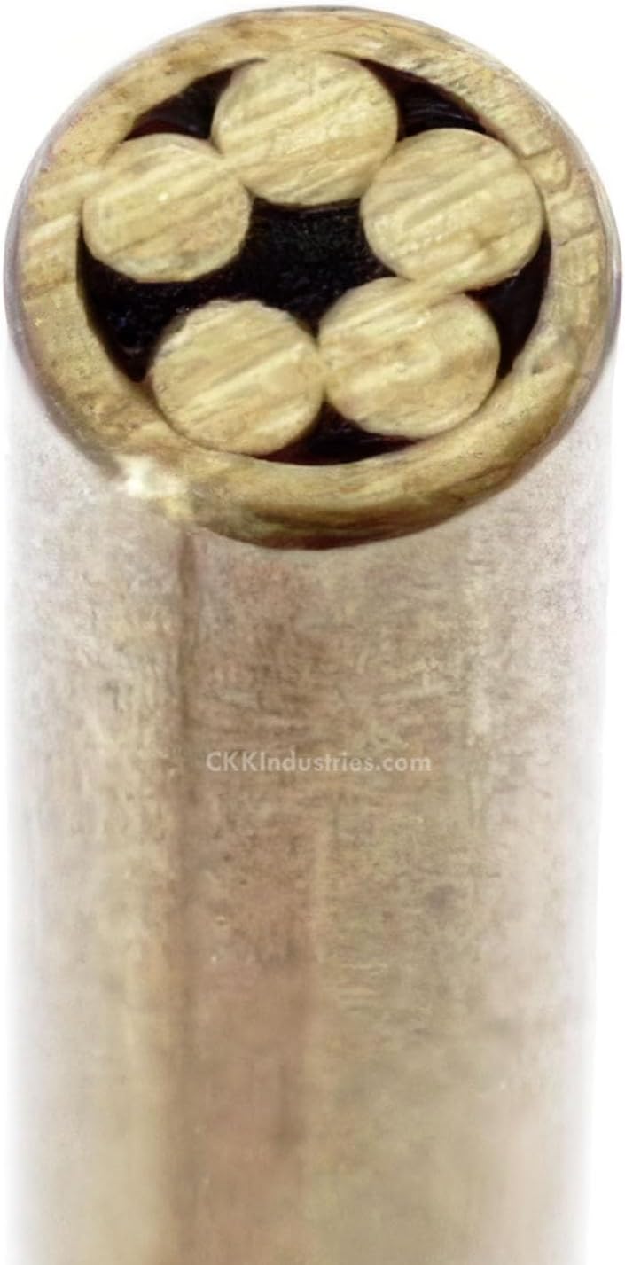 Mosaic Pin - (0.125 (1/8) Inch Diameter) - (406BB) - (Brass Outer Material)(Brass Inner Material) - Decorative Knife
