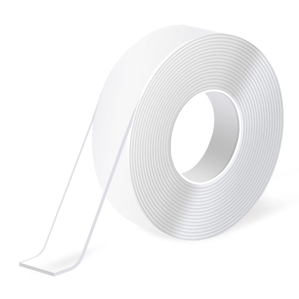 Traceless Double-Sided Foam Tape, 1/24" x 1" x 10', 1 Roll, Crystal