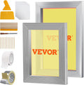 Screen Printing Kit, 2 Pieces Aluminum Silk Screen Printing Frames 8x10/10x14in 110 Count Mesh, 2 Tapes and Screen