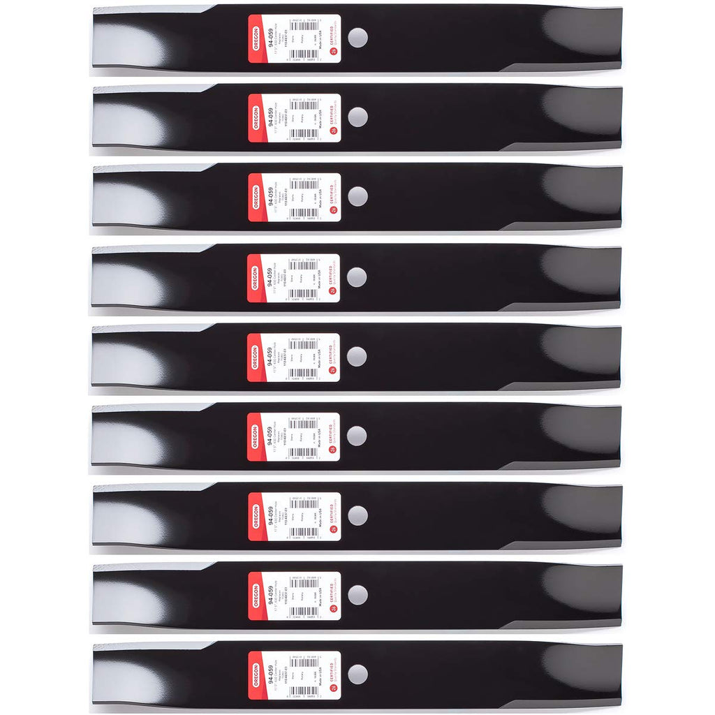 9PK Oregon 94-059 High Lift Blades for 50" Toro 110-6837-03, 112-9759-03