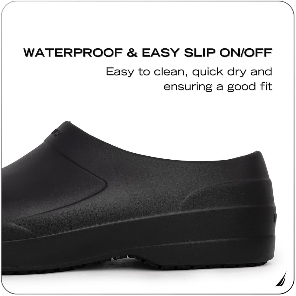 Women Men Work Clogs Slides Slip Resistant Quick Drying Kitchen Shoes Cushioned Sandals with Arch Support