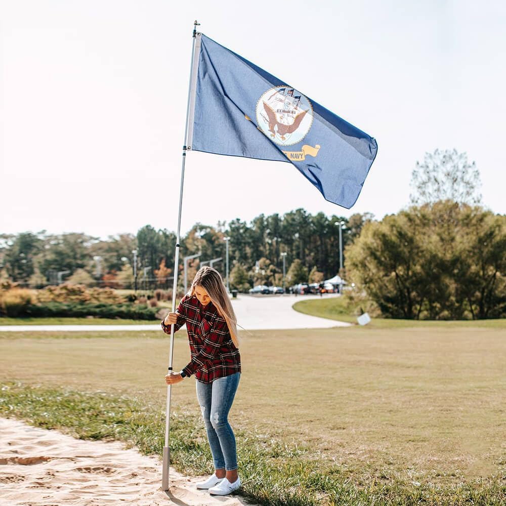 Telescoping Aluminum Portable Flagpole