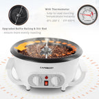 Home Coffee Bean Roaster Machine - CAFEMASY Coffee Bean Handle Design Electric Automatic Coffee Roaster with Timer