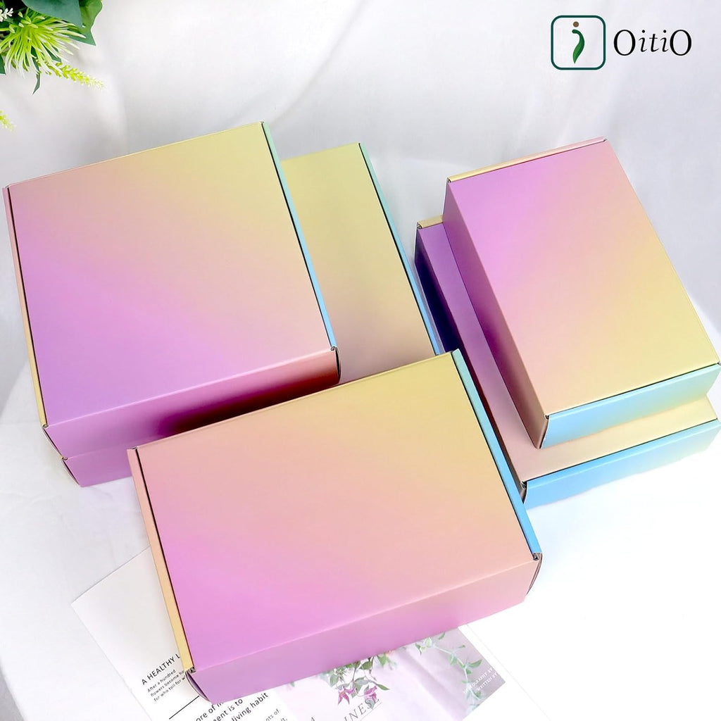 Shipping Boxes Small, 6x4x2 Inches 15 Pack Colorful Cardboard Mailer Boxes, Mailing Boxes for Packaging Small Business
