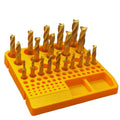 HSS End Mill Set M2, 20 PCS TiN Coated, 3/16"-3/4", 2 & 4 Flute