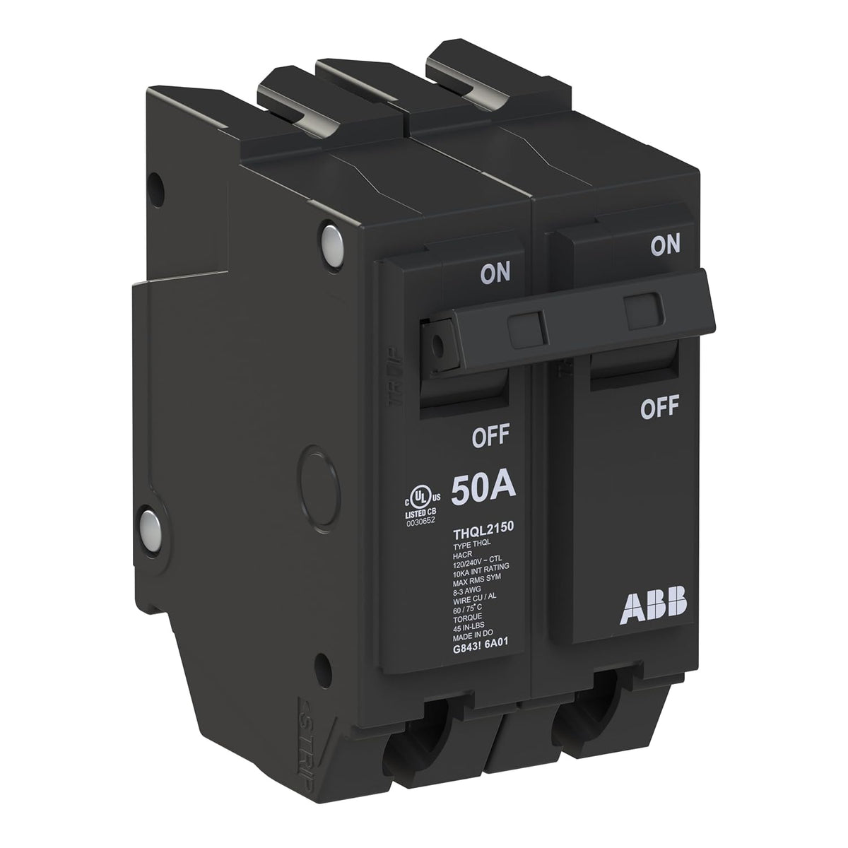 ABB Q-Line THQL2150 • Circuit Breaker • 50 Amp Double Pole