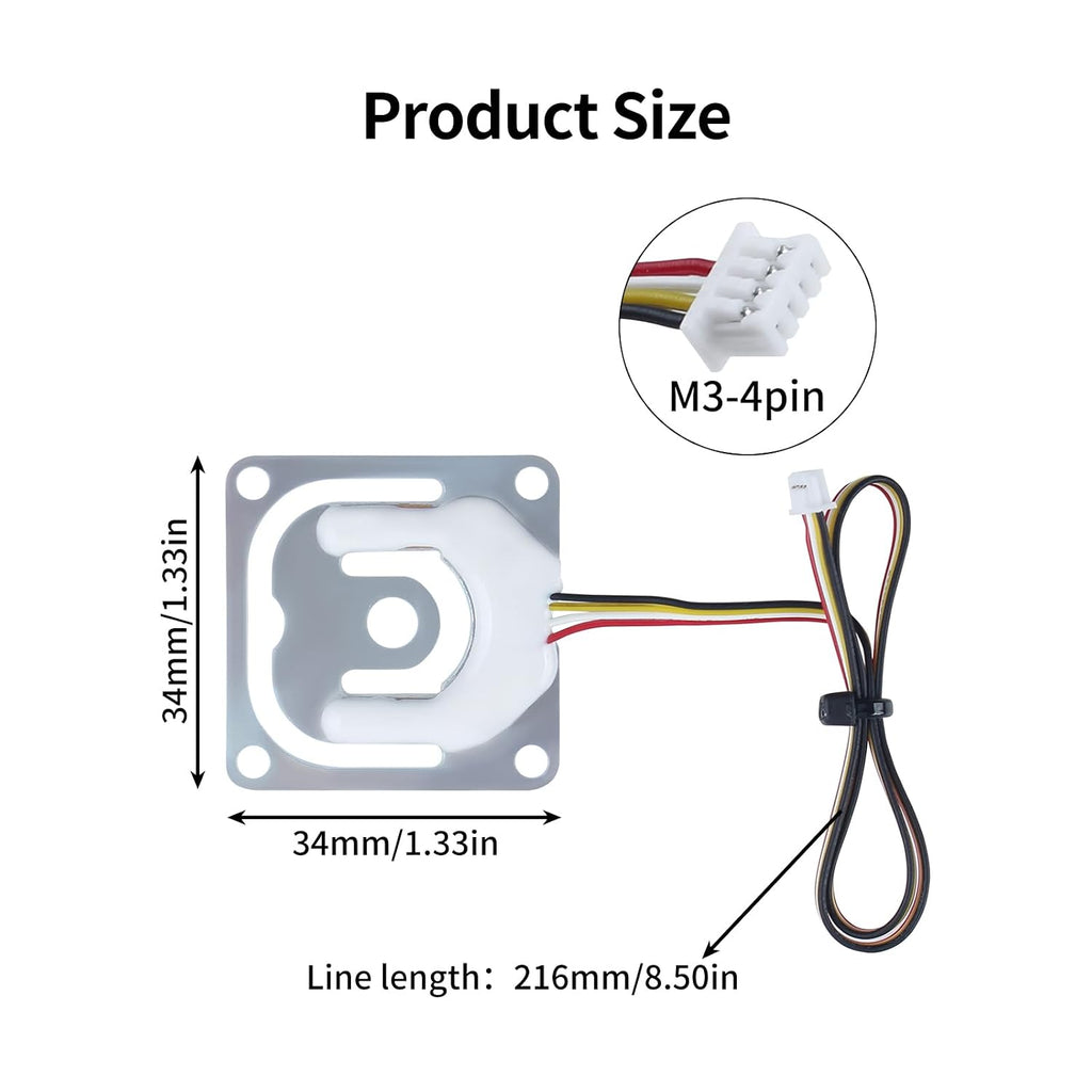 Replacement Heatbed Leveling Sensor for Ender-3: V3 Plus 2Pcs Original Auto Bed Level Metal Strain Gauge Module with