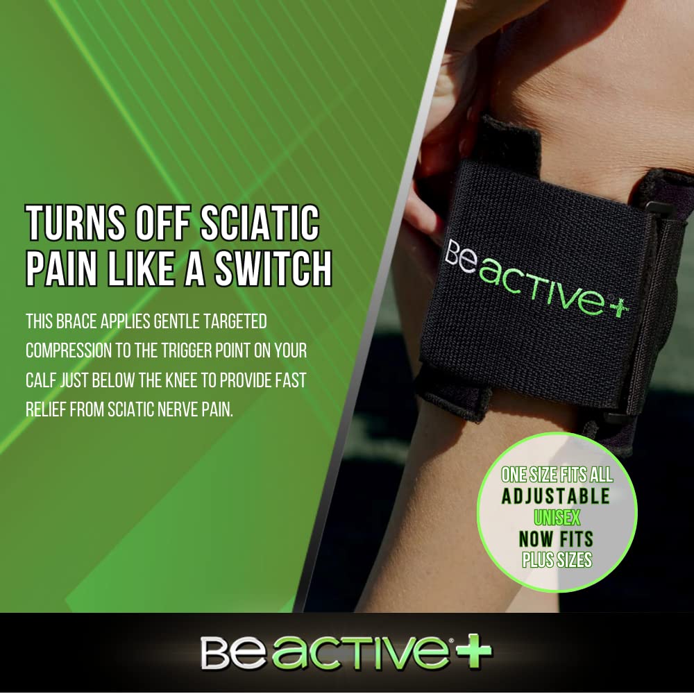 Plus Acupressure System - Sciatica Pain Relief Brace For Sciatic Nerve Pain, Lower Back, & Hip- Knee Brace With