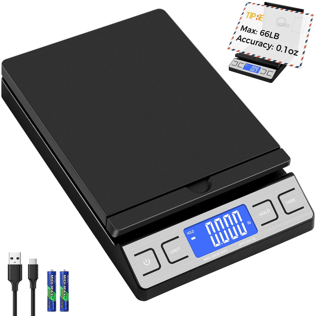 Shipping Scale,High Accuracy 0.1oz,Digital Postal Scale,Mail Scale Featuring Envelope Flip