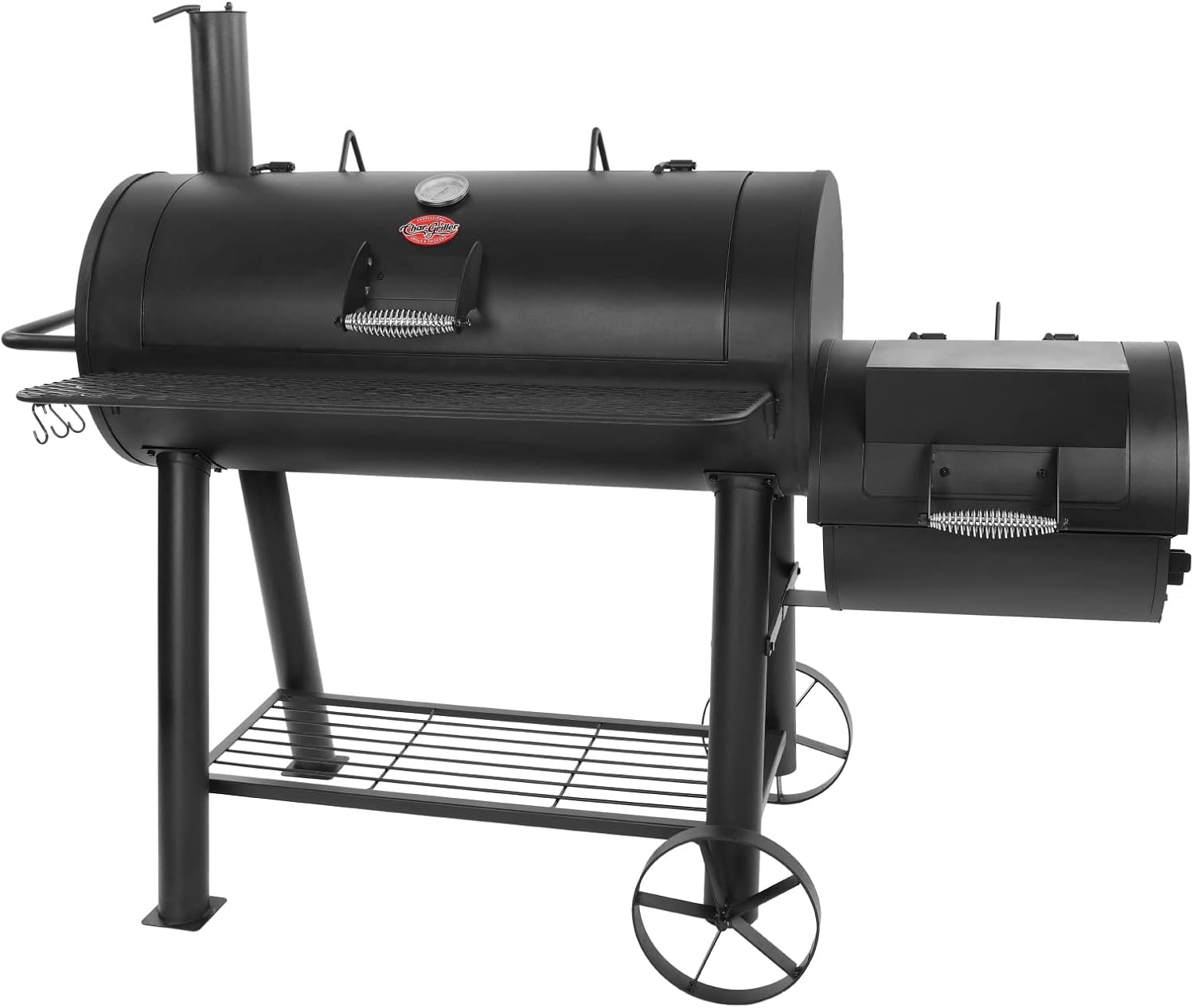 Competition Pro Barrel Grill and Offset Smoker, Includes Side Fire Box for Texas-Style Offset Smoking, Metal Cooking