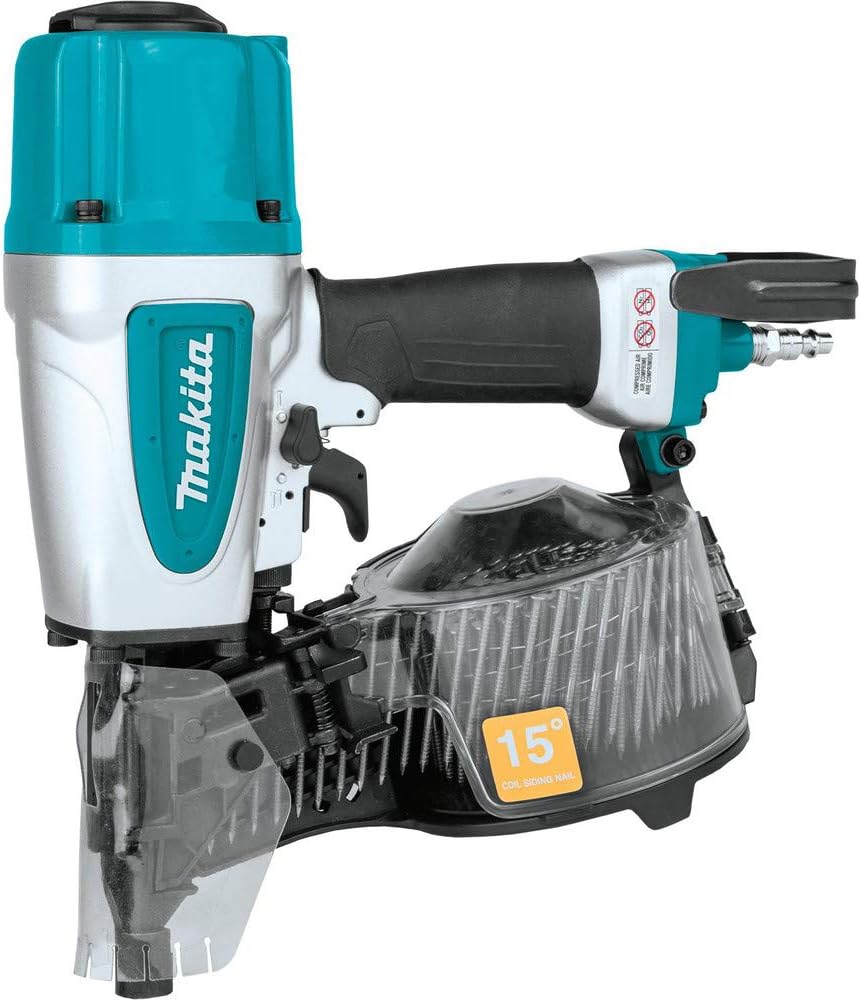 Makita AN613 Pneumatic 15° 2-1/2" Siding Coil Nailer