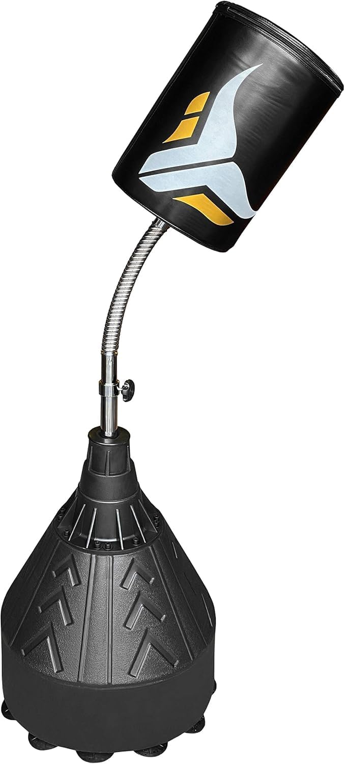 Free Standing Reflex Punching Bag for Adults — Adjustable Height Freestanding Punching Bag with Fillable Heavy-Duty