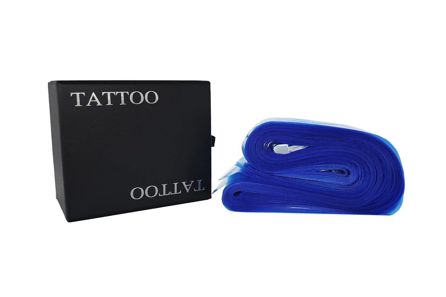 100PCS Tattoo Clip Cord Sleeves,Box Plastic Clip Cord Sleeves blue,Disposable Hygiene Clip Cord Covers,One Box of