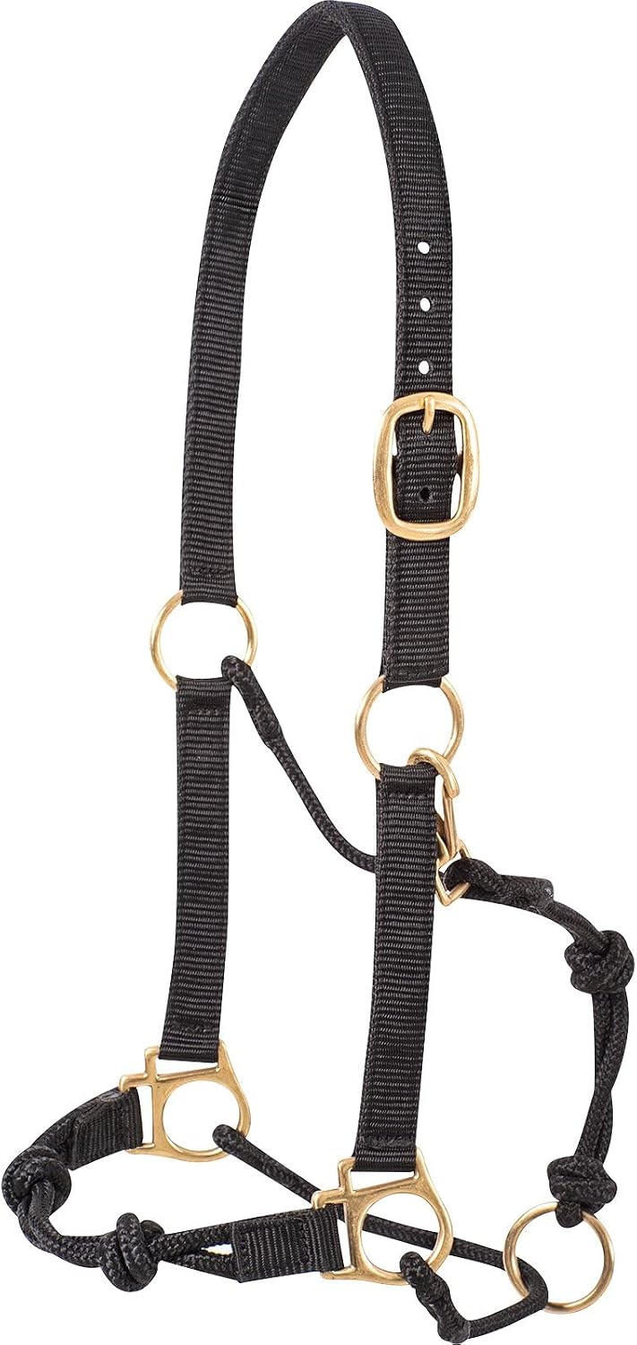 Nylon Rope Halter, Black