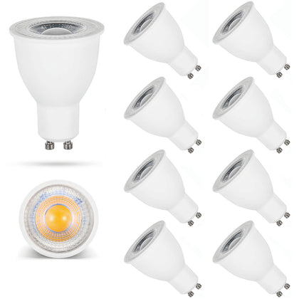 10W MR16 (GU10 Base) LED Light Bulbs, Equivalent 100W, 1000 Lumens, 6000K Daylight White for Track Lights, Recessed