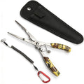 Needle Nose Fishing Pliers - Stainless Steel Hook Remover | Features long nose design, braid line cutter, and split