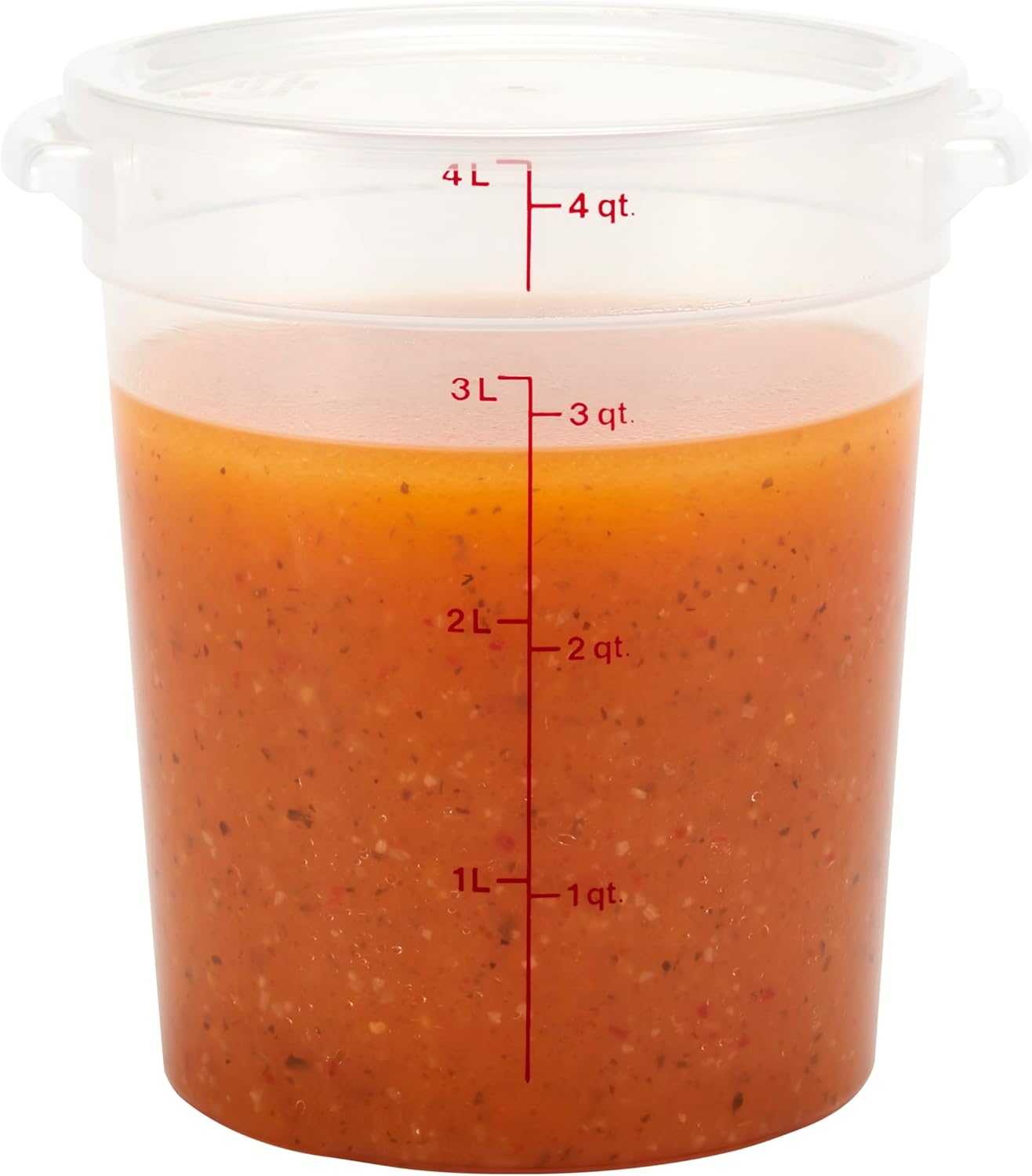 Food Storage Containers with Lids (BPA-Free) - 4 Quart - Food Grade Buckets with Lids (2 Pack) - For Dough Proofing