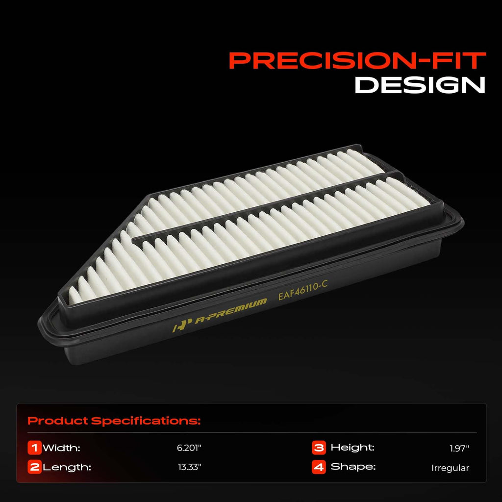 A-Premium Engine Air Filter Compatible with Honda