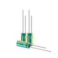 10-Pack 25V 47uF Premium Quality Low ESR Electrolytic Capacitors 5x11mm (0.2x0.43in), 25Volt 47MFD High-Frequency Caps with Superior Performance