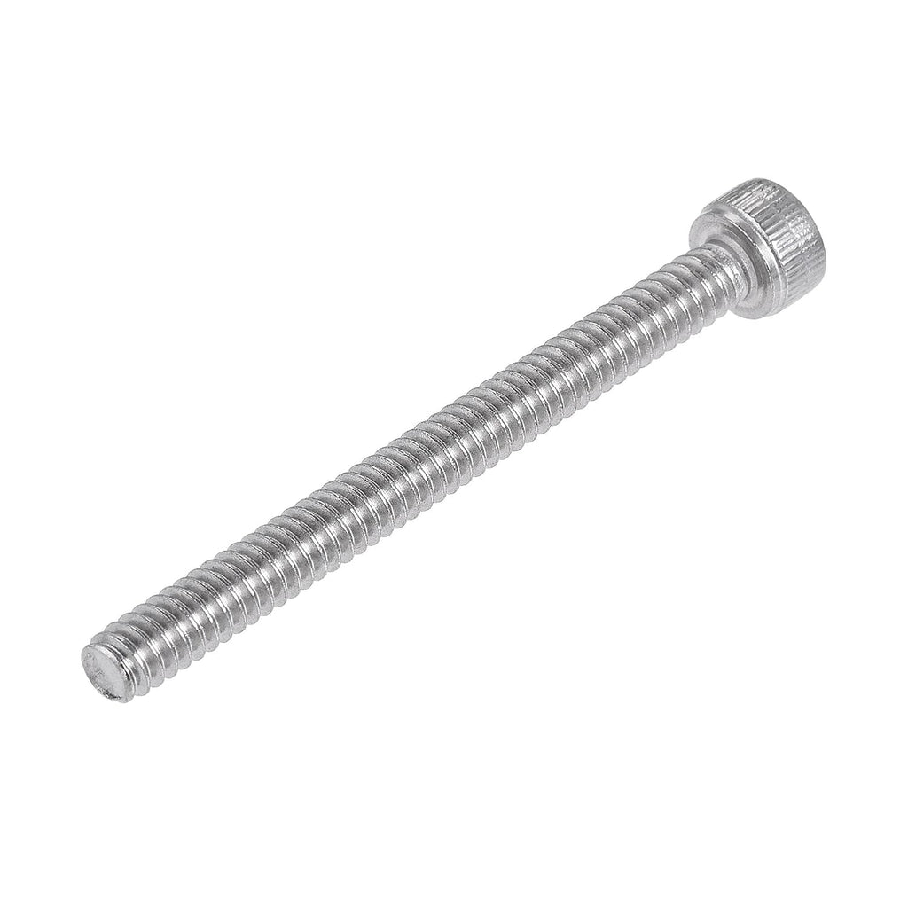 uxcell #10-24x2 Hex Socket Head Cap Screw Bolts 304 Stainless Steel Polished 25pcs