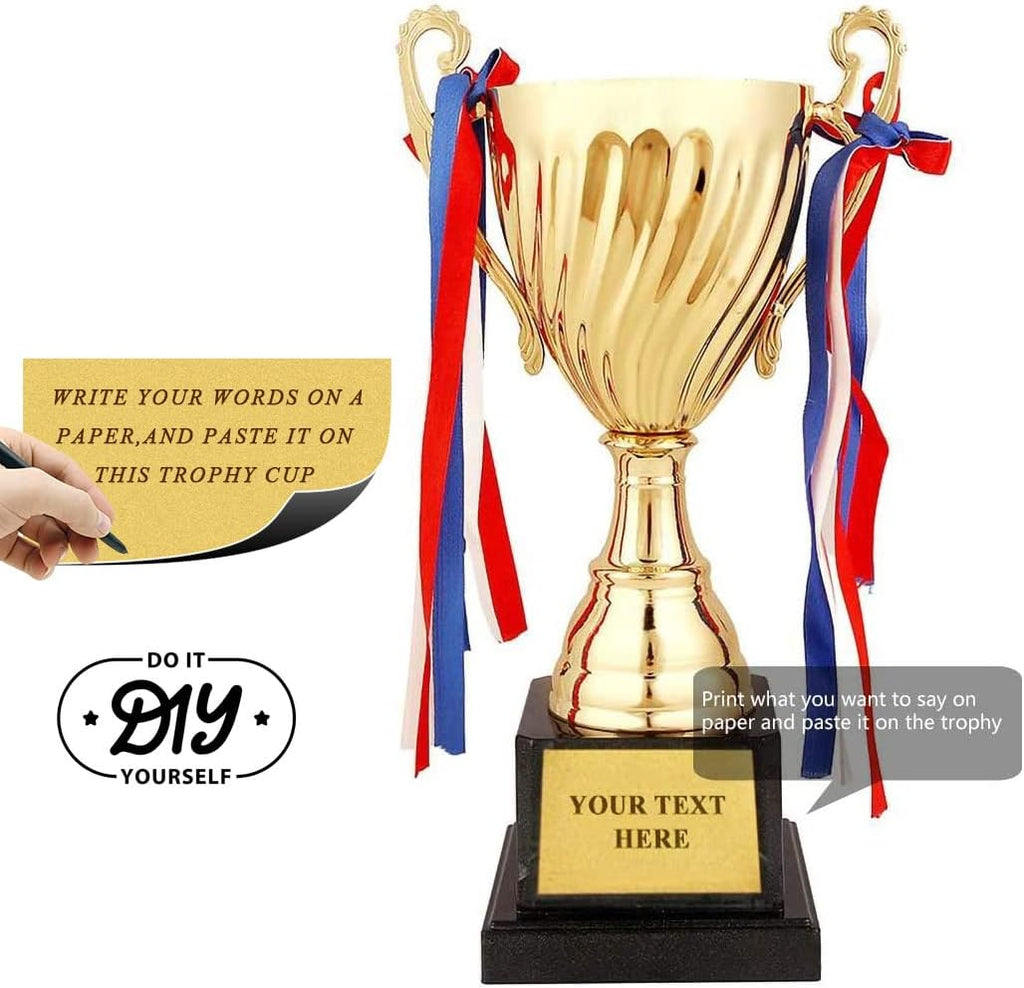Trophy Cup - Large Trophy,Gold Award for Sports,Tournaments,Competitions,Soccer Football League Match Trophy,Other