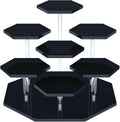 Acrylic Cupcake Stand with Patented 7-Tier Stable Design, Clear Perfume Organizer and Dessert Display Riser