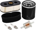 Replacement 11013-7031 Air Filter with Pre Filter 49019-0027 Fuel Filter 49065-7010 Oil Filter Spark Plug Tune Up Kit
