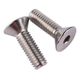 #8-32 x 5/8" Flat Head Socket Cap Screws Countersunk Bolts, Allen Hex Socket Drive, 304 Stainless Steel 18-8, Full Thread, 40Pcs